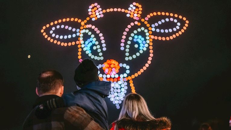 Rudolph The Red-Nosed Reindeer Drone Show