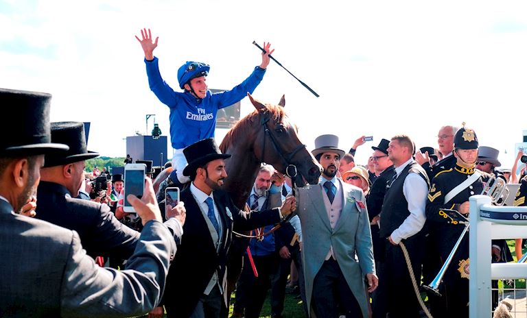 William Buick celebrating win